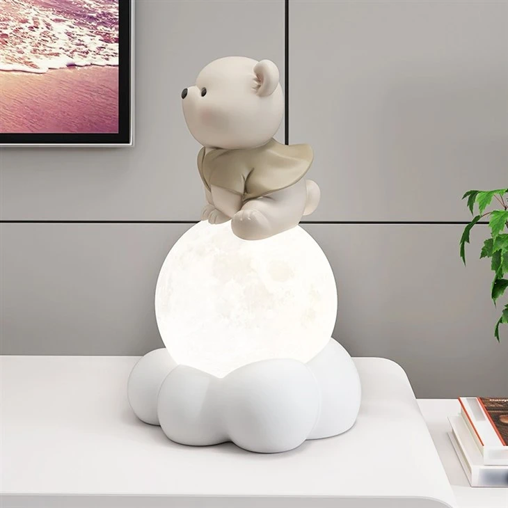 Bear Sitting LED Luminous Statue
