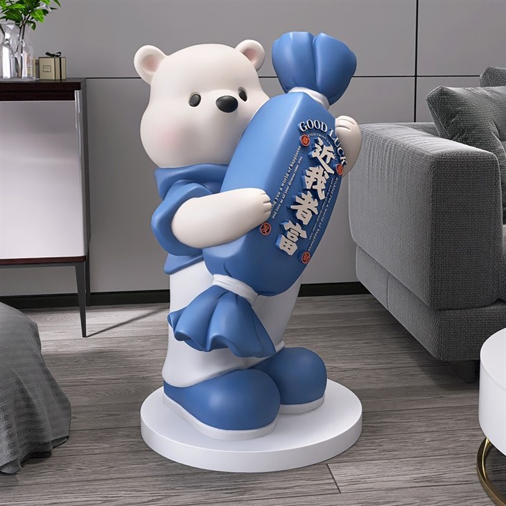 Cartoonish Candy Bear Statue