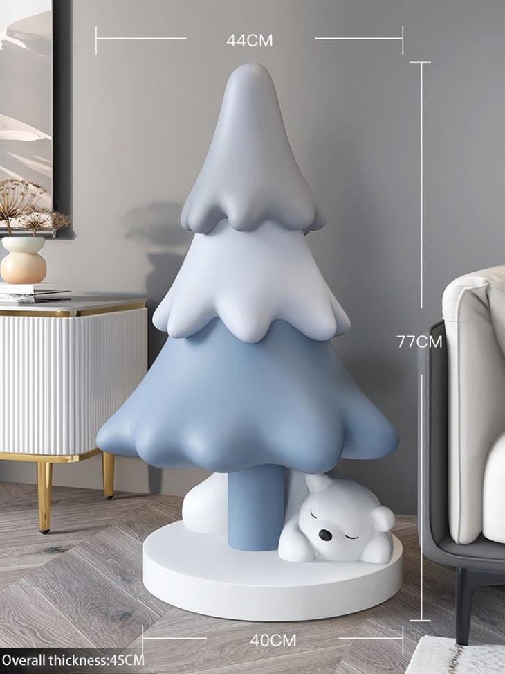 Christmas Tree And Cub Statue
