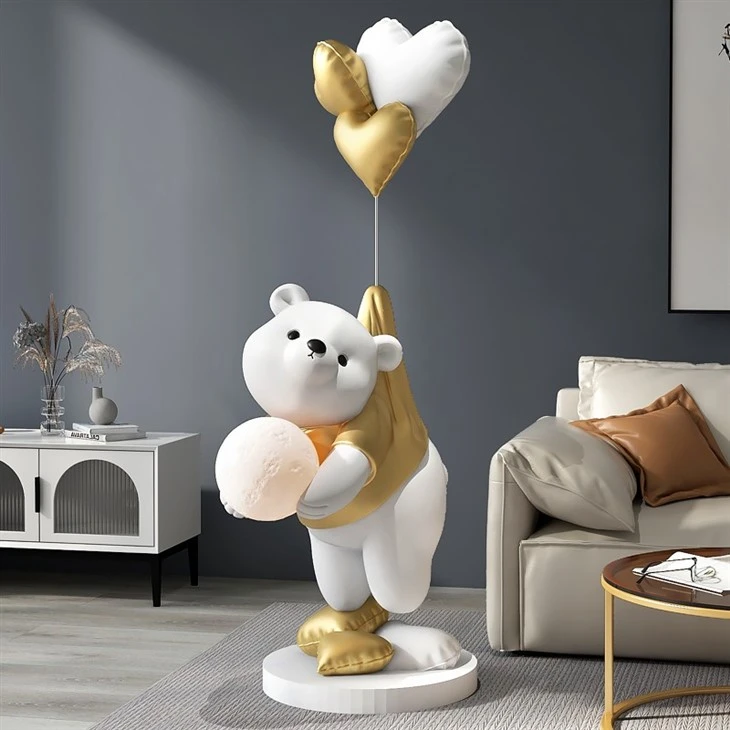 Enchanted Luminary Bear Sculpture